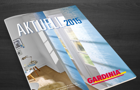 Deckblatt der aktuellen Gardinia Broschüre (Gardinia Katalog) für 2015